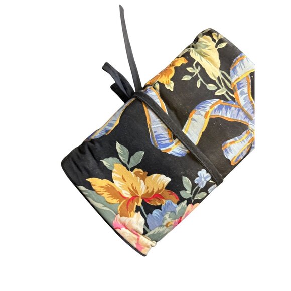 Designs on Travel Floral Tri Fold Travel Bag Pouch Make Up Toiletry Jewelry - Picture 2 of 5